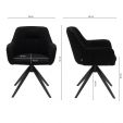 Kick swivel chair Arne - Black