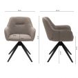 Kick swivel chair Arne - Grey