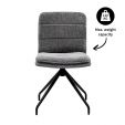 Kick swivel chair Aron - Dark Grey