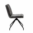 Kick swivel chair Aron - Dark Grey