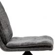 Kick swivel chair Aron - Dark Grey