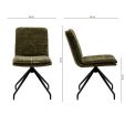 Kick swivel chair Aron - Green