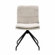 Kick swivel chair Aron - Champagne