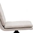 Kick swivel chair Aron - Champagne