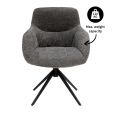 Kick swivel chair Fer - Dark Grey