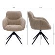 Kick swivel chair Fer - Beige