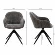 Kick swivel chair Matt - Dark Grey