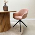 Kick swivel chair Matt - Pink