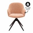 Kick swivel chair Matt - Pink