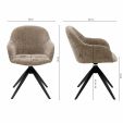 Kick swivel chair Matt - Taupe