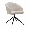 Kick swivel chair Merle - Champagne