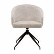 Kick swivel chair Merle - Champagne