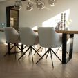 Kick swivel chair Mex - Champagne