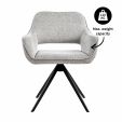 Kick swivel chair Miyo - Grey