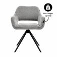 Kick swivel chair Miyo - Dark Grey