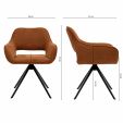 Kick swivel chair Miyo - Terra