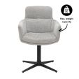 Kick swivel chair Noud - Grey