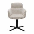 Kick swivel chair Noud - Champagne