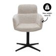 Kick swivel chair Noud - Champagne