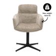 Kick swivel chair Noud - Beige