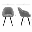 Kick swivel chair Olof - Dark Grey