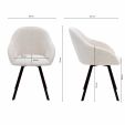 Kick swivel chair Olof - Champagne