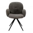 Kick swivel chair Raf - Dark Grey