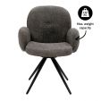 Kick swivel chair Raf - Dark Grey