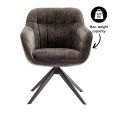 Kick swivel chair Sten - Dark Grey