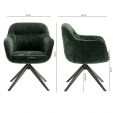 Kick swivel chair Sten - Dark Green