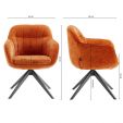 Kick swivel chair Sten - Orange