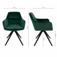 Kick swivel chair Tom - Dark Green