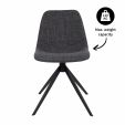 Kick swivel chair Yani - Black