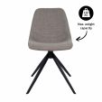 Kick swivel chair Yani - Grey