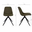 Kick swivel chair Yani - Green