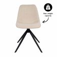 Kick swivel chair Yani - Beige