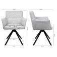 Kick dining chair Aya - Grey