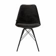 Kick dining chair Bren - Black