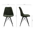 Kick dining chair Bren - Black