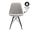 Kick dining chair Bren - Grey