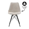 Kick dining chair Bren - Champagne