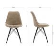 Kick dining chair Bren - Beige