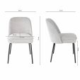 Kick dining chair Britt - Grey