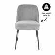 Kick dining chair Britt - Dark Grey