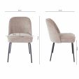 Kick dining chair Britt - Taupe