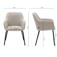 Kick dining chair Daan - Grey