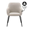 Kick dining chair Daan - Grey