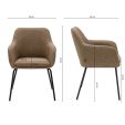 Kick dining chair Daan - Taupe