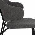 Kick dining chair Ella - Dark Grey