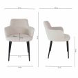 Kick dining chair Emma - White